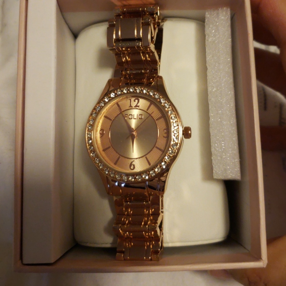 Womans rose gold watch